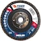 Weiler 4-1/2" Tiger Flap Disc, Conical (TY29), Phenolic Back, 80C, 5/8"-11 UNC 50107 - alternate 1